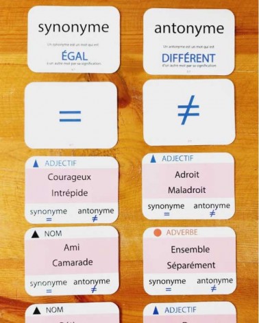Synonymes ou antonyme: jeu...